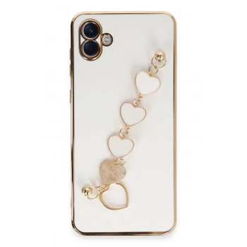 Samsung Galaxy A04E Kılıf Esila Silikon - Beyaz