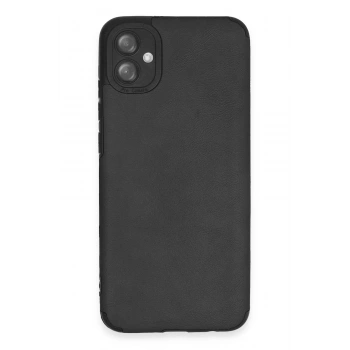 Samsung Galaxy A04E Kılıf Loop Deri Silikon - Siyah