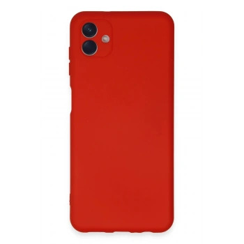 Samsung Galaxy A04E Kılıf Nano içi Kadife Silikon - Kırmızı