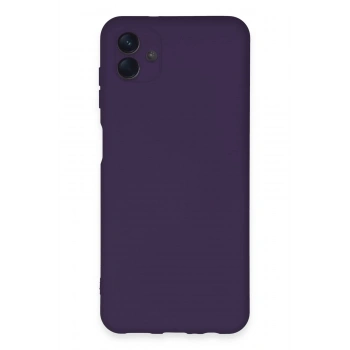 Samsung Galaxy A04E Kılıf Nano içi Kadife Silikon - Mor
