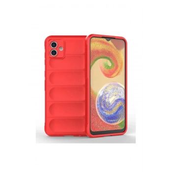 Samsung Galaxy A04E Kılıf Optimum Silikon - Kırmızı