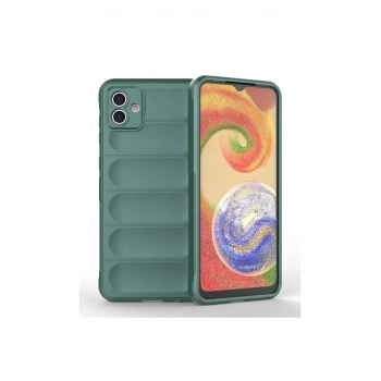 Samsung Galaxy A04E Kılıf Optimum Silikon - Koyu Yeşil