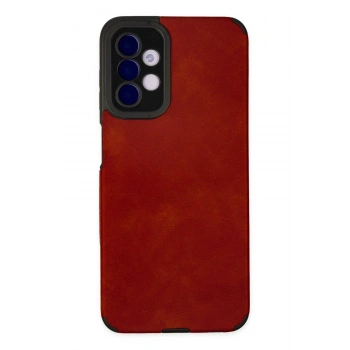 Samsung Galaxy A04S Kılıf Loop Deri Silikon - Kırmızı