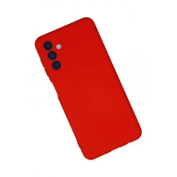 Samsung Galaxy A04S Kılıf Nano içi Kadife Silikon - Kırmızı