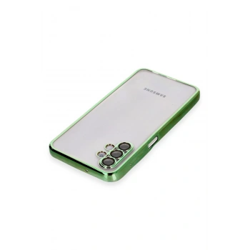 Samsung Galaxy A04S Kılıf Razer Lensli Silikon - Yeşil
