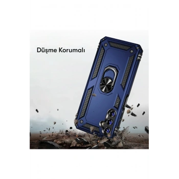 Samsung Galaxy A04S Kılıf Sofya Yüzüklü Silikon Kapak - Siyah