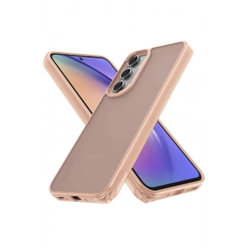 Samsung Galaxy A05S Kılıf Elegant Kapak - Pudra