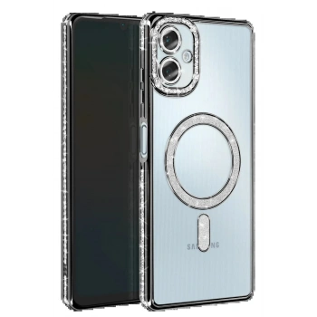 Samsung Galaxy A06 Joke Simli Magneticsafe Kılıf - Siyah