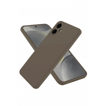 Samsung Galaxy A06 Kılıf First Silikon - Kahverengi