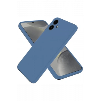 Samsung Galaxy A06 Kılıf First Silikon - Mavi