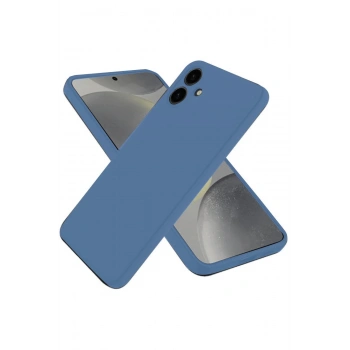 Samsung Galaxy A06 Kılıf First Silikon - Mavi