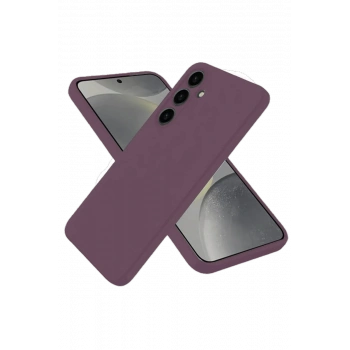 Samsung Galaxy A06 Kılıf First Silikon - Mürdüm