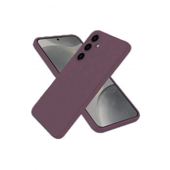 Samsung Galaxy A06 Kılıf First Silikon - Mürdüm