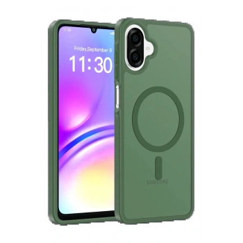 Samsung Galaxy A07 4G Jota Magsafe Kapak - Koyu Yeşil
