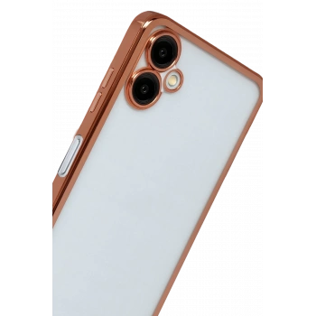 Samsung Galaxy A07 4G Razer Lensli Silikon - Çöl Titanyum