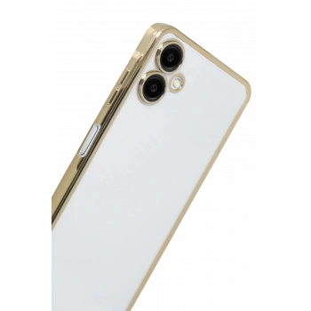 Samsung Galaxy A07 4G Razer Lensli Silikon - Gold