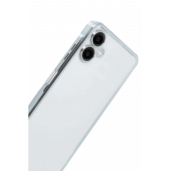 Samsung Galaxy A07 4G Razer Lensli Silikon - Gümüş