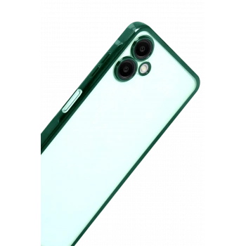 Samsung Galaxy A07 4G Razer Lensli Silikon - Yeşil