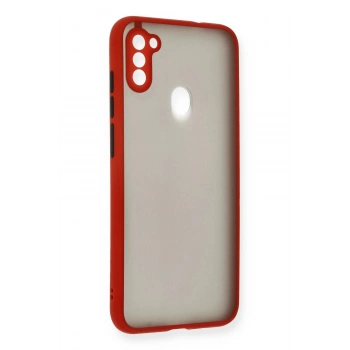 Samsung Galaxy A11 Kılıf Montreal Silikon Kapak - Kırmızı