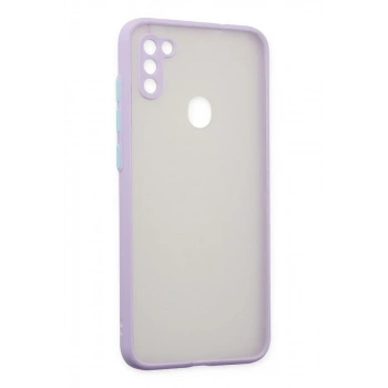 Samsung Galaxy A11 Kılıf Montreal Silikon Kapak - Mor