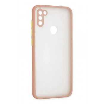 Samsung Galaxy A11 Kılıf Montreal Silikon Kapak - Pembe