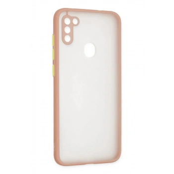 Samsung Galaxy A11 Kılıf Montreal Silikon Kapak - Pembe