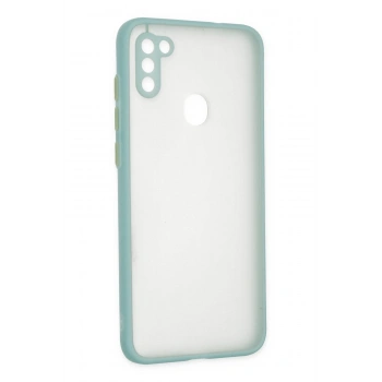 Samsung Galaxy A11 Kılıf Montreal Silikon Kapak - Turkuaz