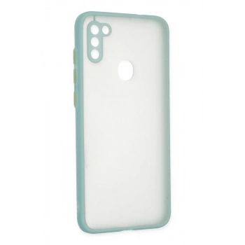 Samsung Galaxy A11 Kılıf Montreal Silikon Kapak - Turkuaz