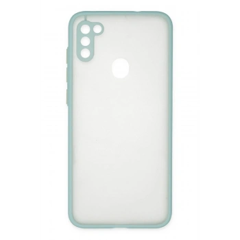 Samsung Galaxy A11 Kılıf Montreal Silikon Kapak - Turkuaz