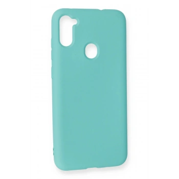 Samsung Galaxy A11 Kılıf Nano içi Kadife Silikon - Turkuaz