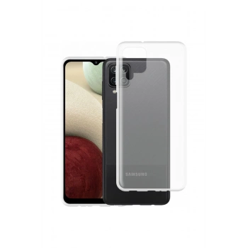 Samsung Galaxy A12 Kılıf Lüx Şeffaf Silikon