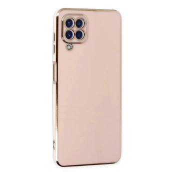 Samsung Galaxy A12 Kılıf Volet Silikon - Pembe