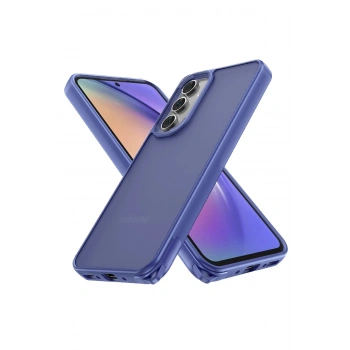 Samsung Galaxy A14 4G Kılıf Elegant Kapak - Açık Mavi