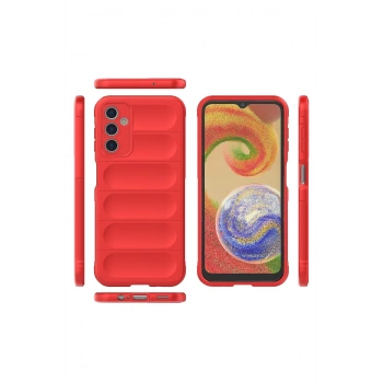 Samsung Galaxy A14 4G Kılıf Optimum Silikon - Kırmızı