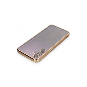 Samsung Galaxy A14 4G Kılıf Razer Lensli Silikon - Gold