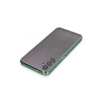 Samsung Galaxy A14 4G Kılıf Razer Lensli Silikon - Yeşil