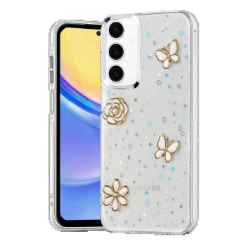 Samsung Galaxy A15 4G Fiyonk Desenli Kapak - Desen 2