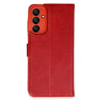 Samsung Galaxy A15 4G Kılıf Trend S Plus Kapaklı Kılıf - Kırmızı