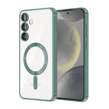 Samsung Galaxy A15 4G Kross Magneticsafe Kapak - Koyu Yeşil