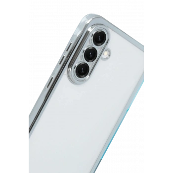 Samsung Galaxy A17 5G Razer Lensli Silikon - Gümüş