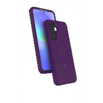 Samsung Galaxy A17 5G Regal Magsafe Standlı Kapak - Derin Mor