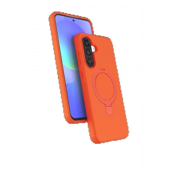 Samsung Galaxy A17 5G Regal Magsafe Standlı Kapak - Turuncu