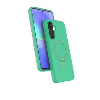 Samsung Galaxy A17 5G Regal Magsafe Standlı Kapak - Yeşil