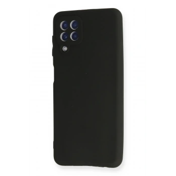 Samsung Galaxy A22 Kılıf First Silikon - Siyah