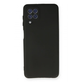 Samsung Galaxy A22 Kılıf First Silikon - Siyah