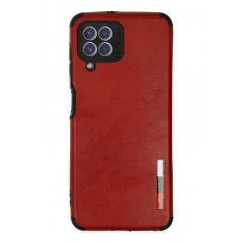 Samsung Galaxy A22 Kılıf Loop Deri Silikon - Kırmızı