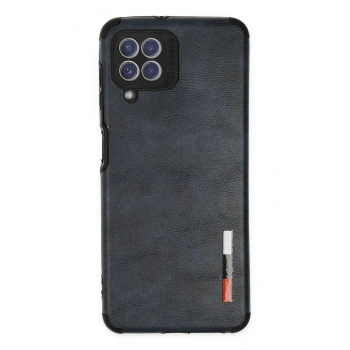 Samsung Galaxy A22 Kılıf Loop Deri Silikon - Lacivert