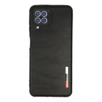 Samsung Galaxy A22 Kılıf Loop Deri Silikon - Siyah