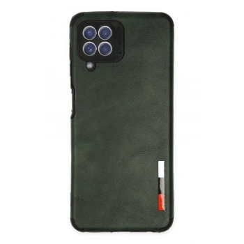 Samsung Galaxy A22 Kılıf Loop Deri Silikon - Yeşil