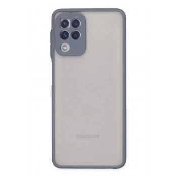 Samsung Galaxy A22 Kılıf Montreal Silikon Kapak - Gri